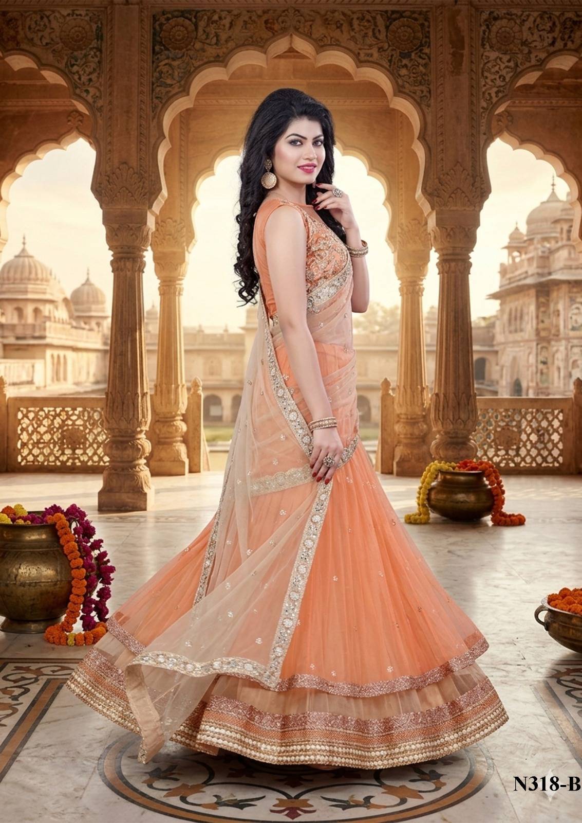  NIMAYA LEHNEGA SALE by MAHOTSAV Bridal Wear Collection Beautiful Stylish Colorful Fancy Party Wear & Occasional Wear Banarasi Silk Lehengas At Wholesale Price